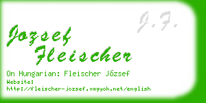 jozsef fleischer business card