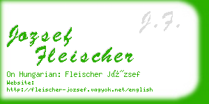 jozsef fleischer business card